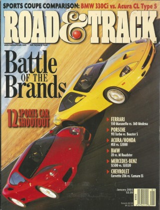 ROAD & TRACK 2001 JAN - SHOOTOUT SPECIAL, C111